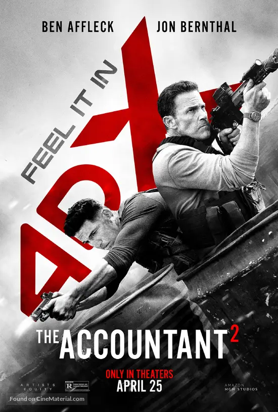 Action movie poster with two characters