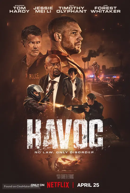 Action-packed crime thriller poster